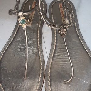 Custom/Modified Bernardo icons T-Strap Sandals